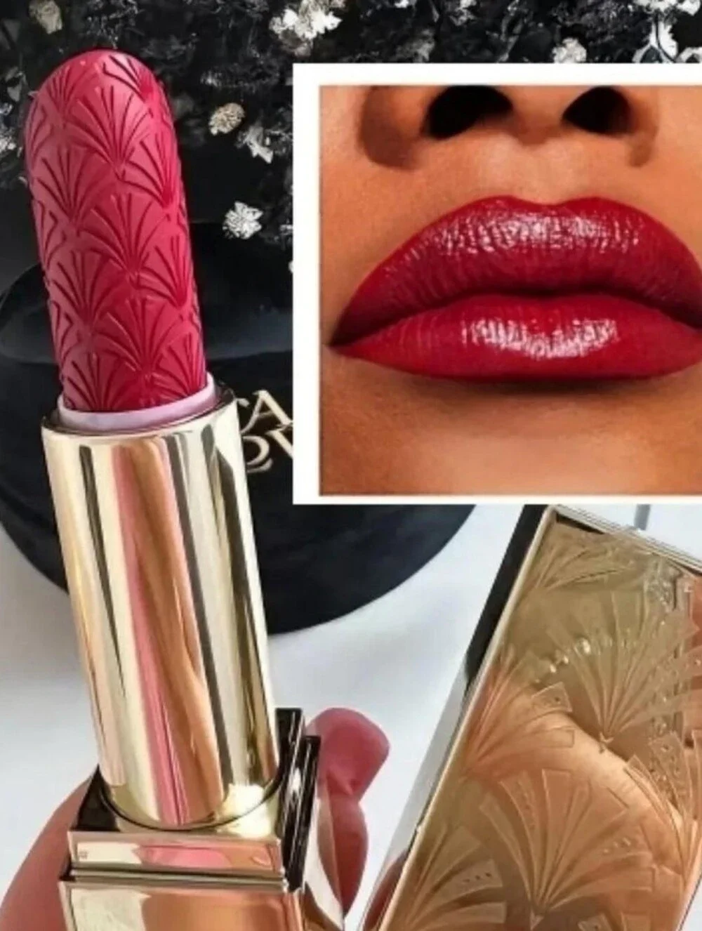 Estee Lauder Limited Edition Luxury Embossed Lipstick - Red Velvet